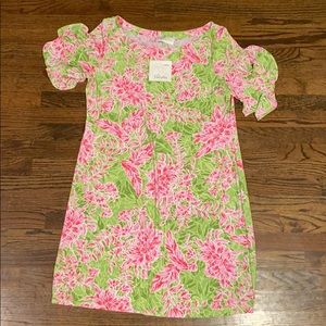 Pappagallo Pink & Green Floral Dress